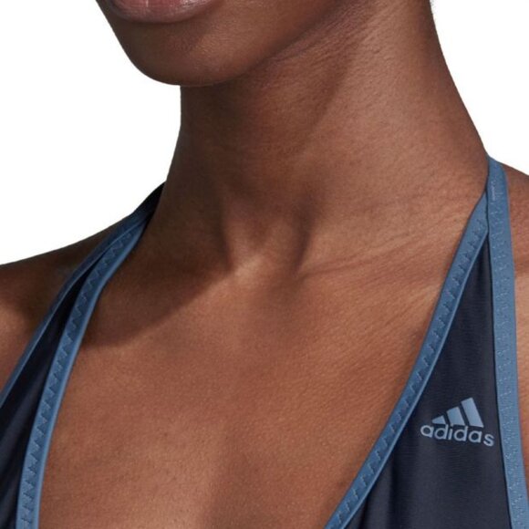ADIDAS womens 14" 3-Stripes Swim Suit Navy DY6377 - Picture 6 of 9